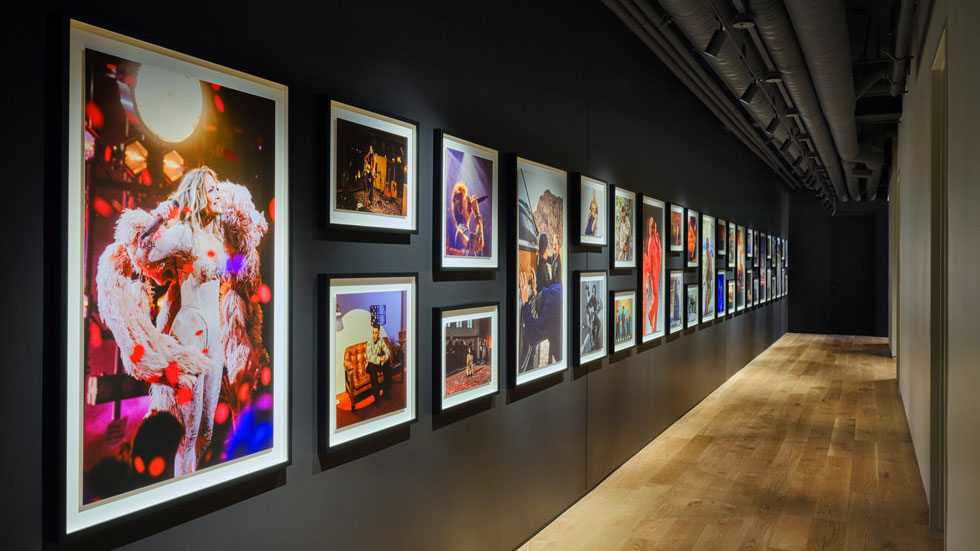Interiøret i Apple Music-studioet Interiøret i Apple Music-studioet