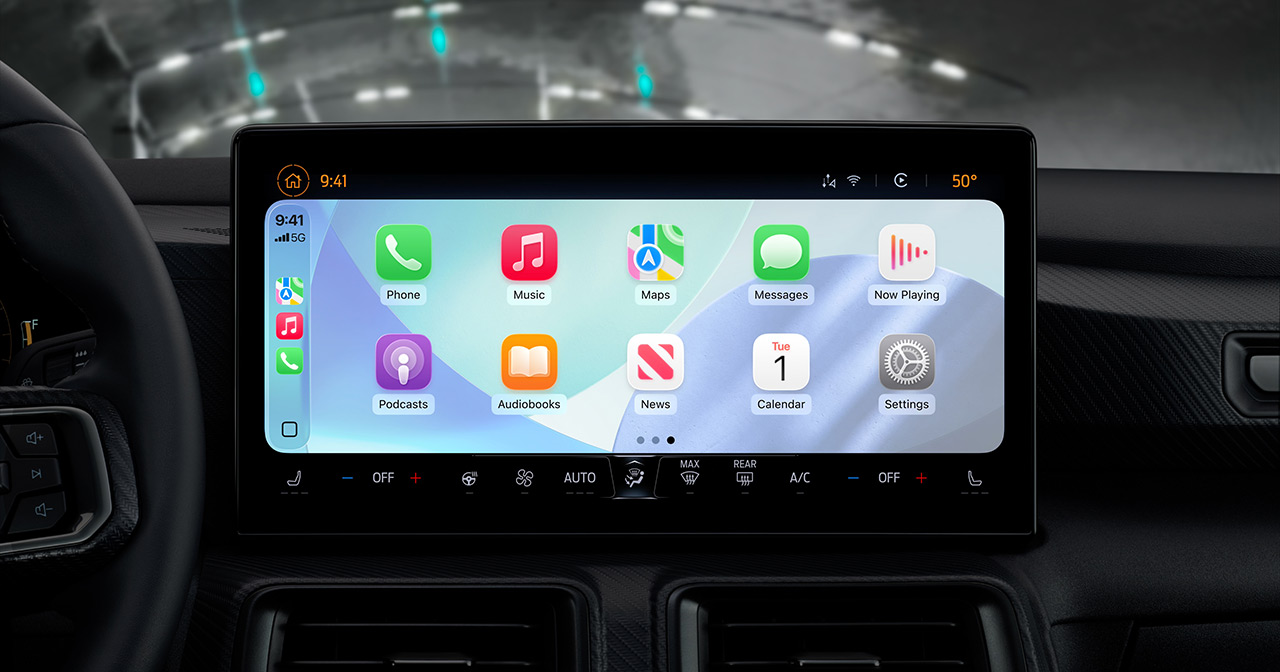 CarPlay-design i lys modus CarPlay-design i lys modus
