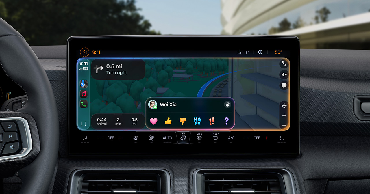 Tapbacks i CarPlay Tapbacks i CarPlay