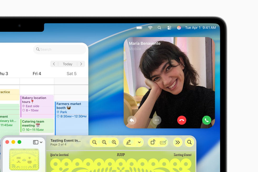 macOS Tahoe 26 - Innkommende anrop macOS Tahoe 26 - Innkommende anrop