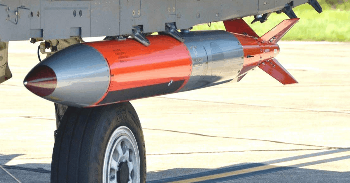 En prototype av B61-12 bomben. Illustrasjon: US AIR FORCE