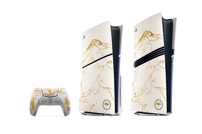 PlayStation 5 Gold Limited Edition i kintsugi-stil PlayStation 5 Gold Limited Edition i kintsugi-stil