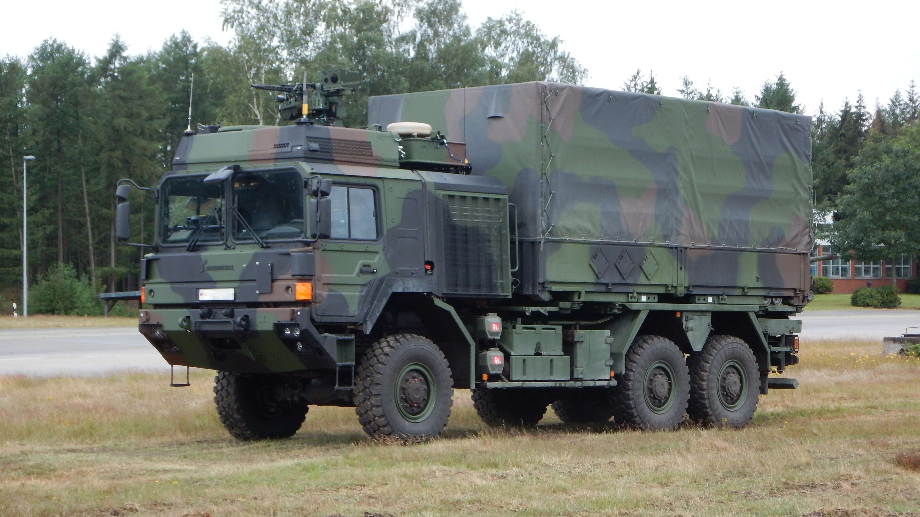 Militær lastebil En militær lastebil. Illustrasjon: Bundeswehr
