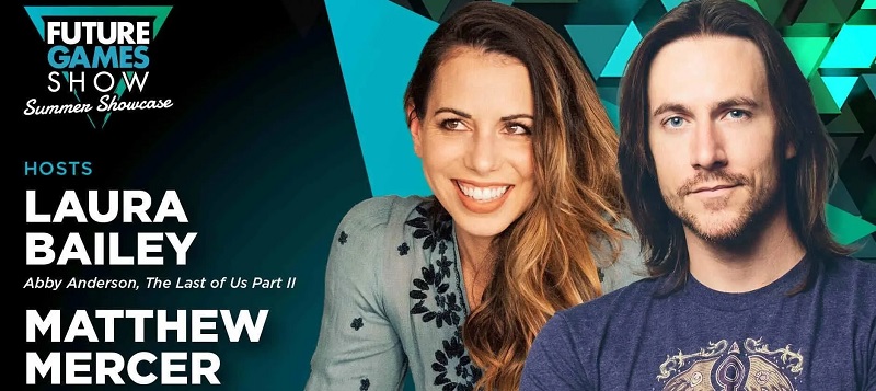 Laura Bailey og Matt Mercer Laura Bailey og Matt Mercer på Future Games Show
