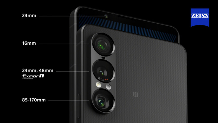 Sony Xperia 1 VII-kameraer. Illustrasjon: Sony
