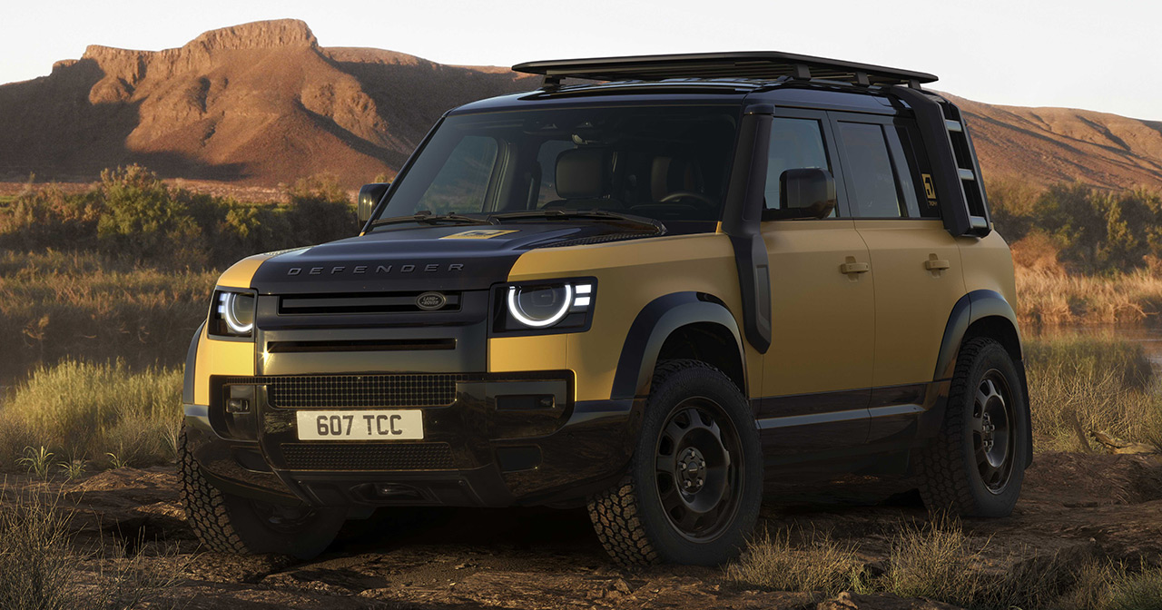 Defender Trophy Edition i fargen Deep Sandglow Yellow Defender Trophy Edition i fargen Deep Sandglow Yellow