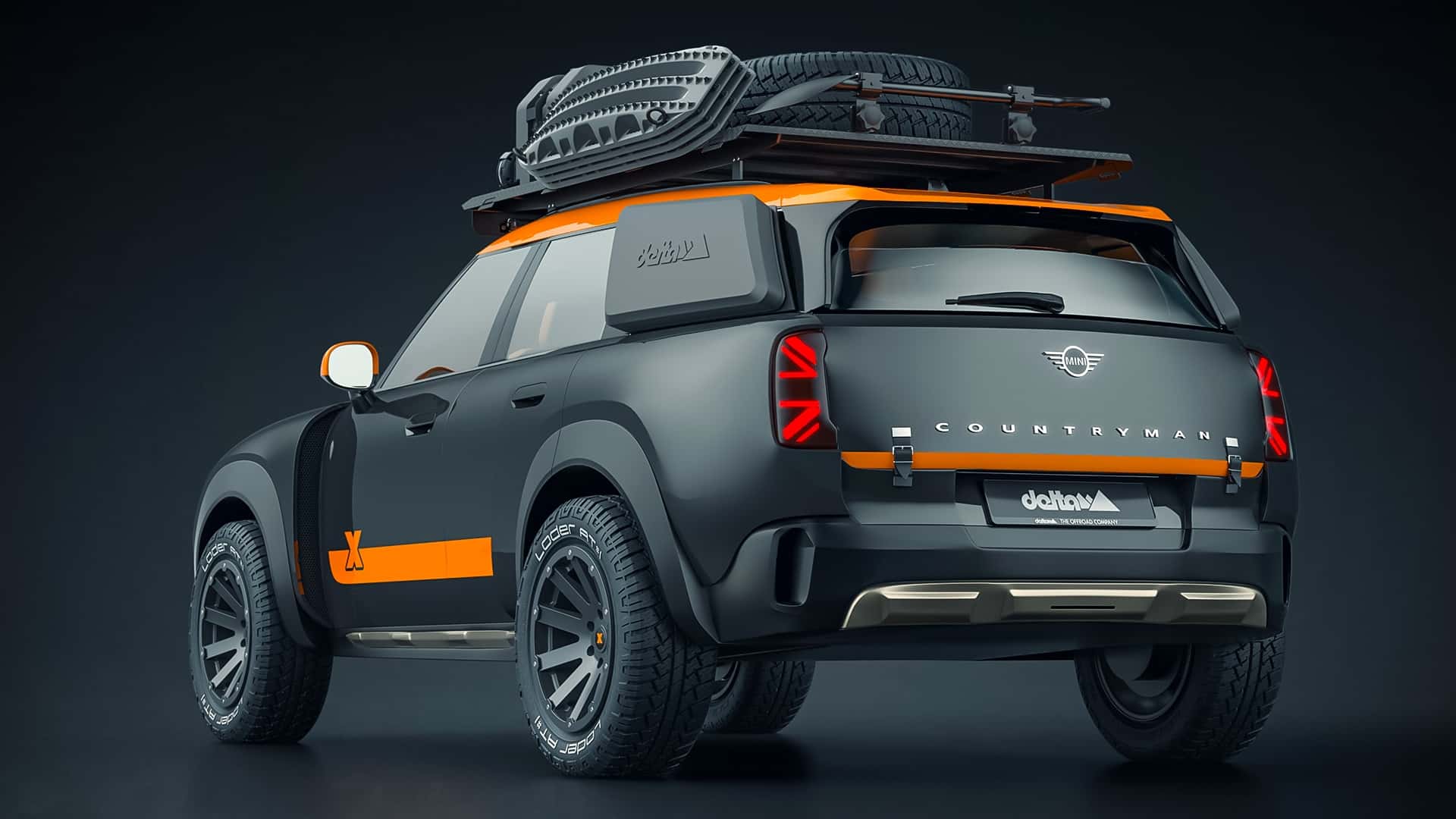 Mini Countryman i Dakar Rally-stil, visning 1 Mini Countryman i Dakar Rally-stil, visning 1