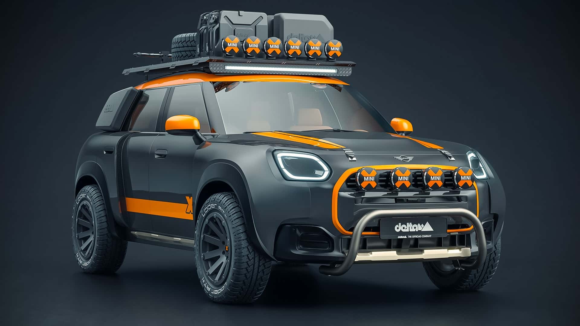 Mini Countryman i Dakar Rally-stil, visning 2 Mini Countryman i Dakar Rally-stil, visning 2