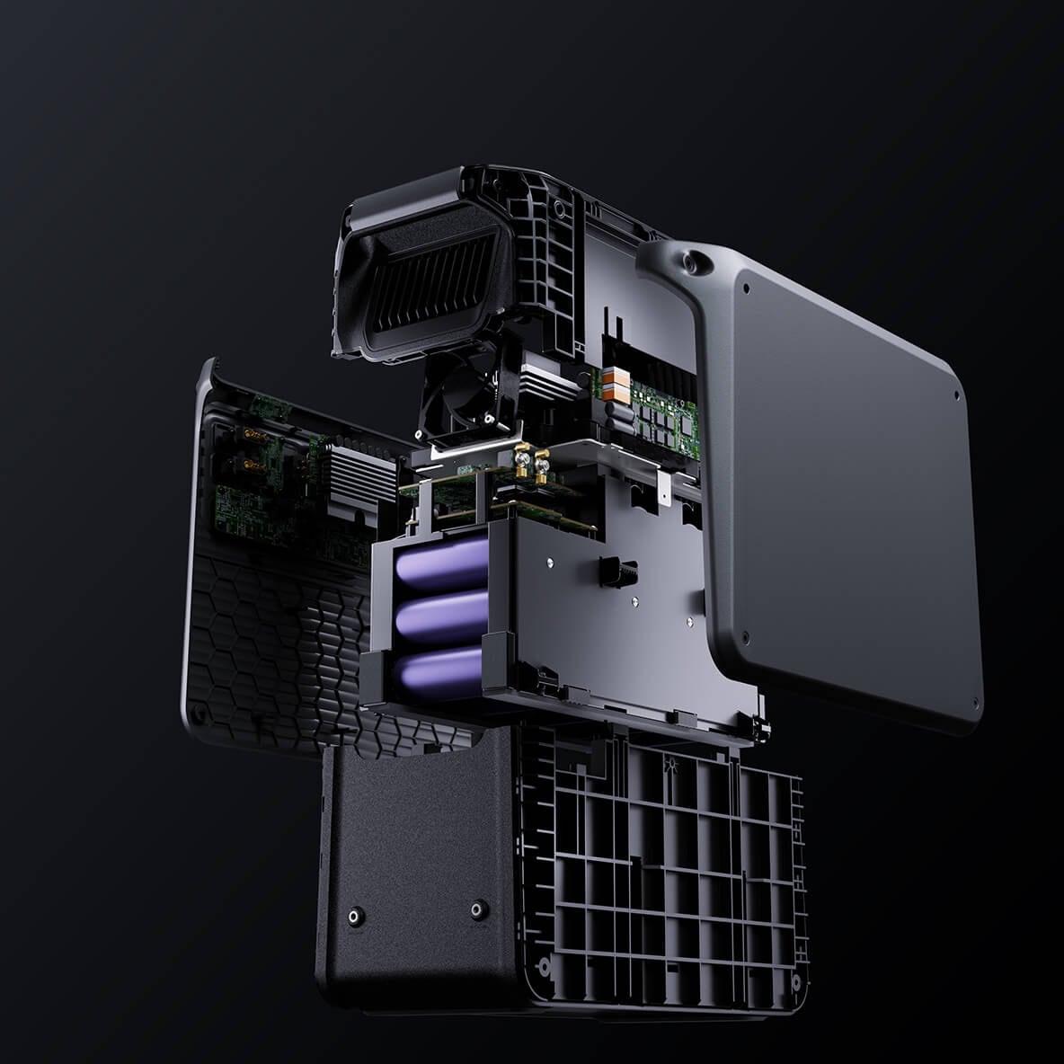 Eksplodert diagram av DJI Power 2000