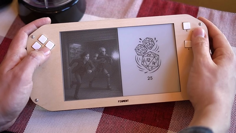 Figment - en bærbar spillkonsoll med E Ink-skjerm