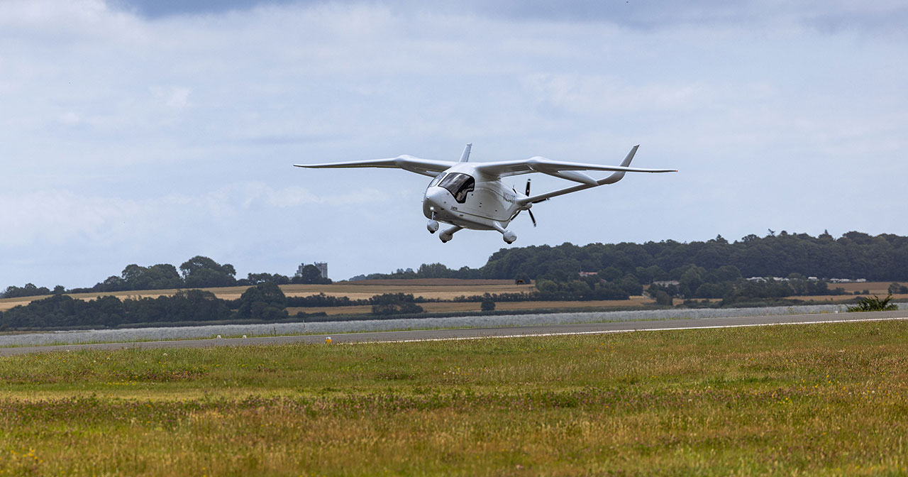 Interiør av ALIA elektrisk fly Interiør av ALIA elektrisk fly