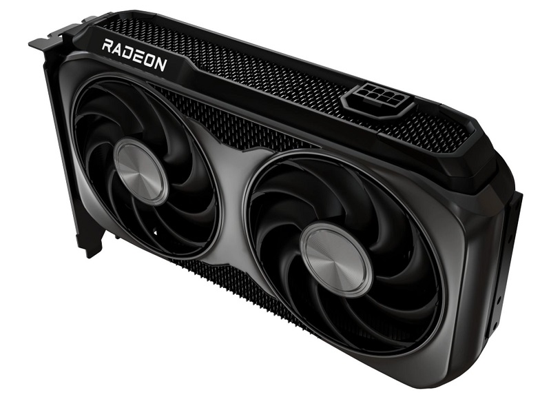 Radeon RX 9060 XT grafikkort i aksjon Radeon RX 9060 XT grafikkort i aksjon