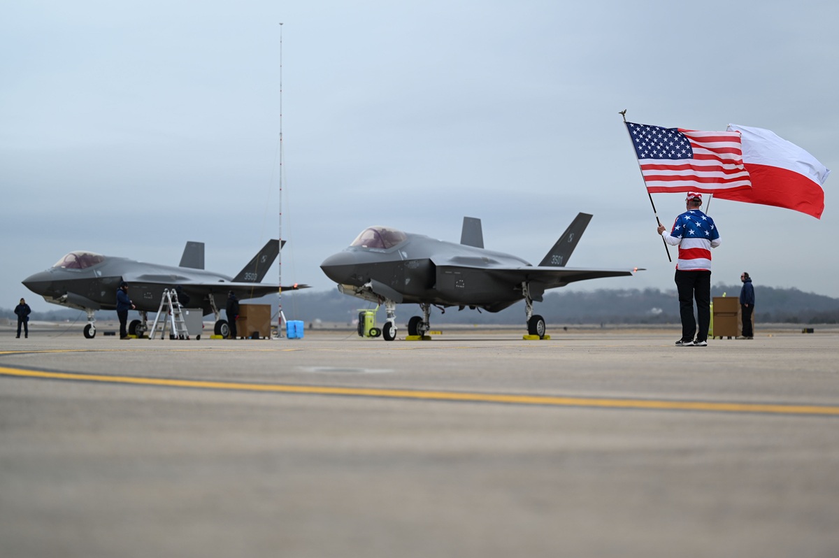 Polens F-35A Lightning II. Illustrasjon: US AIR FORCE