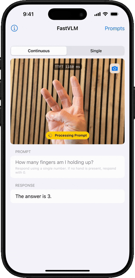 FastVLM-bildebehandling - telling FastVLM-bildebehandling - telling