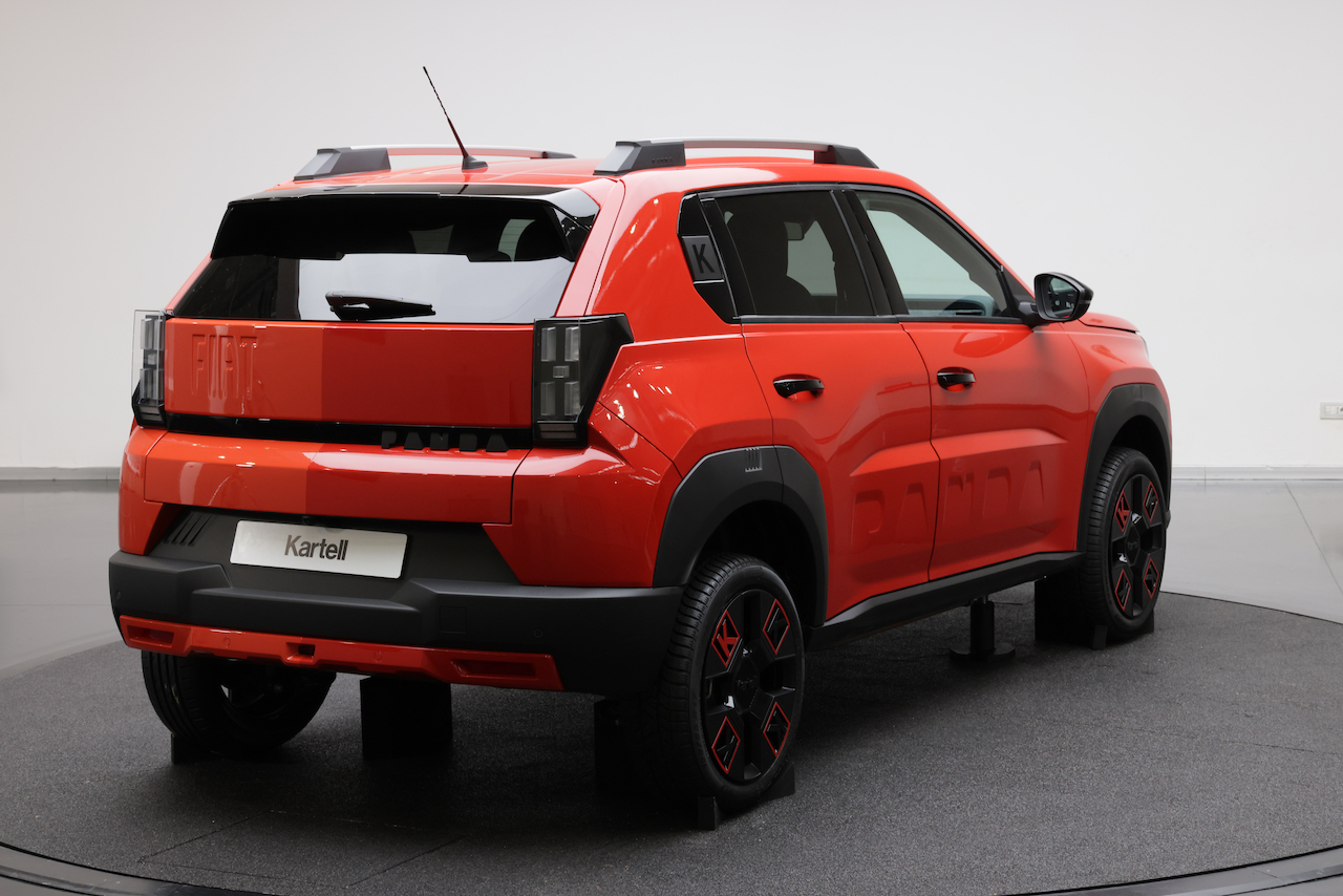Styliske detaljer av Fiat Grande Panda Kartell Styliske detaljer av Fiat Grande Panda Kartell