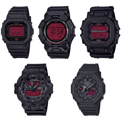 G-Shock GBX100S er nå tilgjengelig i Europa - et surfeklokke med nytt design G-Shock klokke i svart med rød