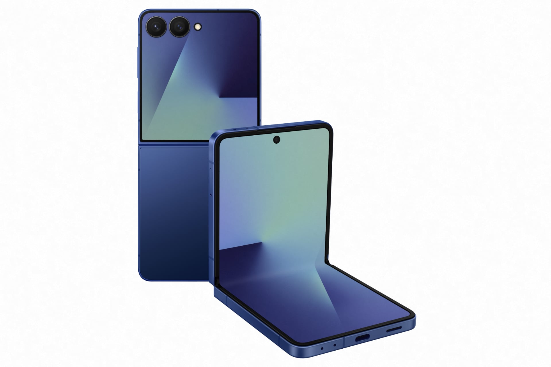 Samsung Galaxy Flip7 i lukket form Samsung Galaxy Flip7 i lukket form