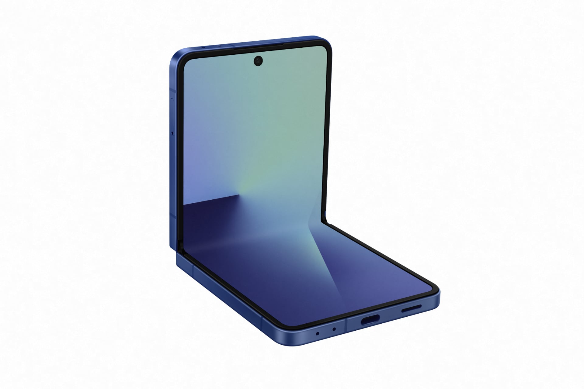 Samsung Galaxy Flip7 med åpen skjerm Samsung Galaxy Flip7 med åpen skjerm