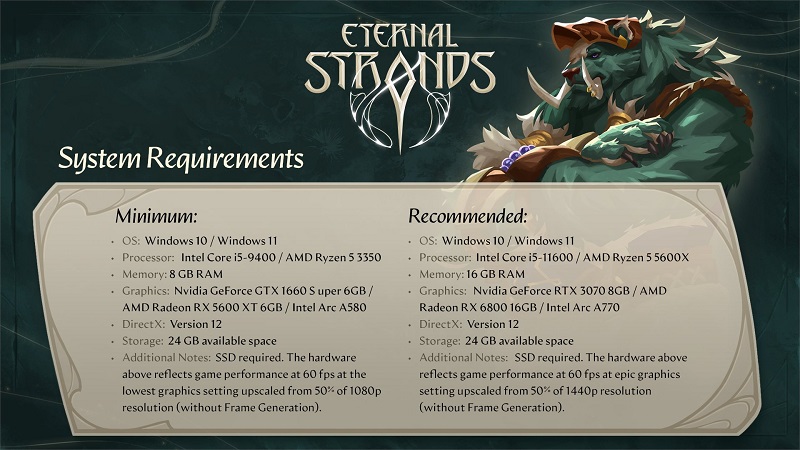 Illustrasjon til spillet Eternal Strands