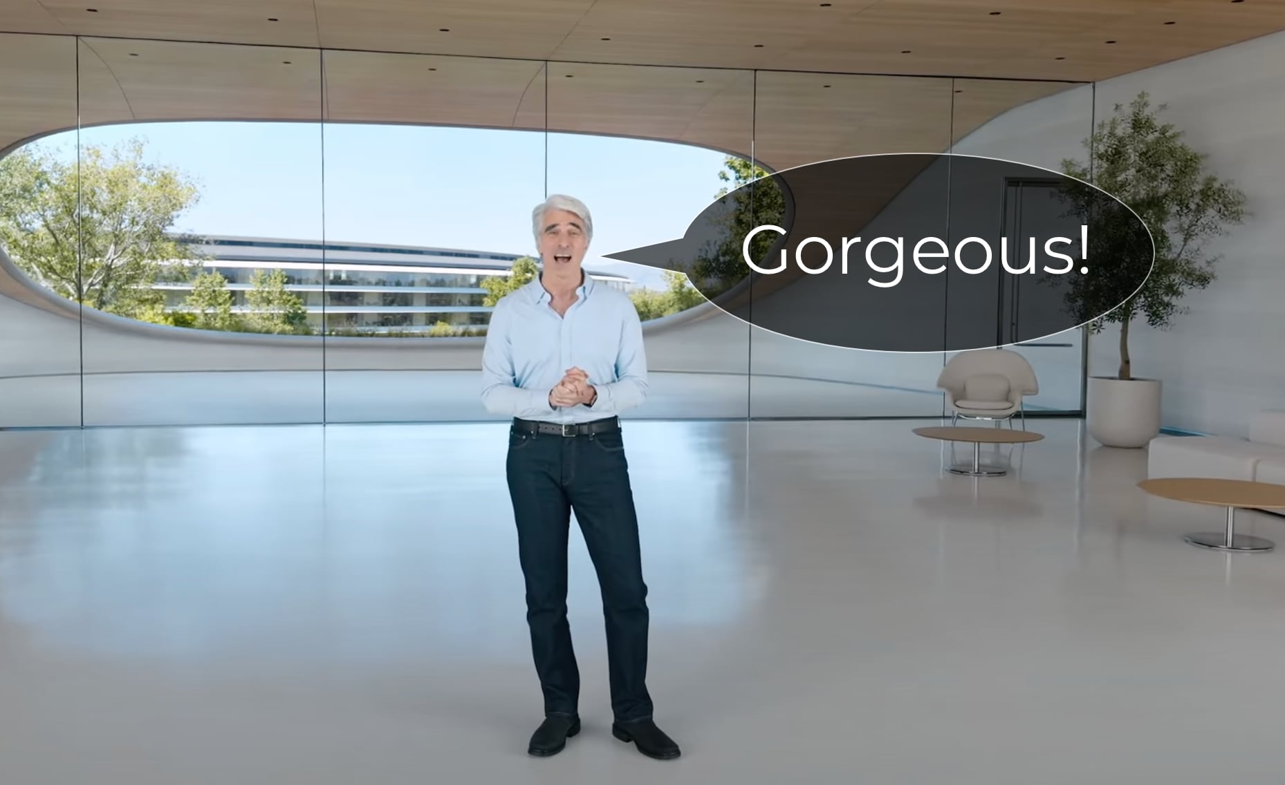 Gorgeous - det nye epitetet i Apples presentasjoner Presentasjon av nye funksjoner