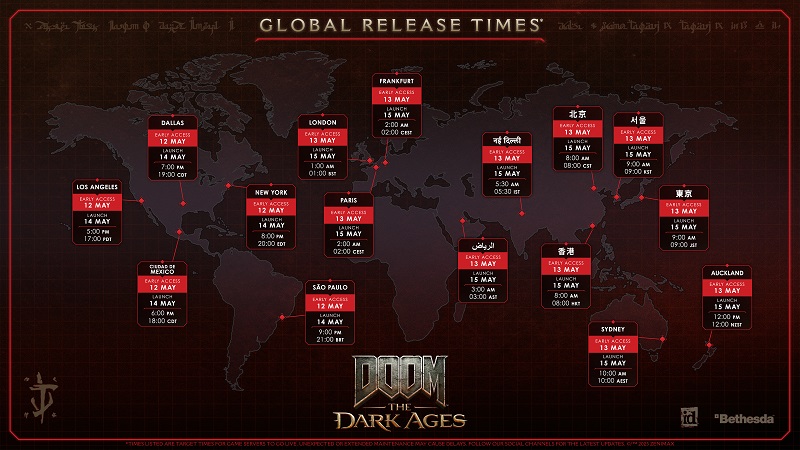 DOOM: Den mørke tidsalder DOOM: The Dark Ages Spillplakat
