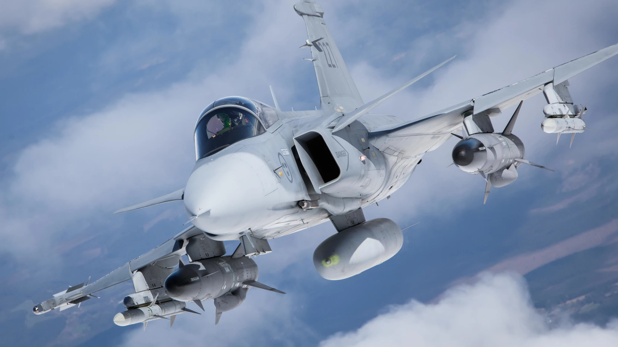 Gripen C. Illusttrasjon: SAAB