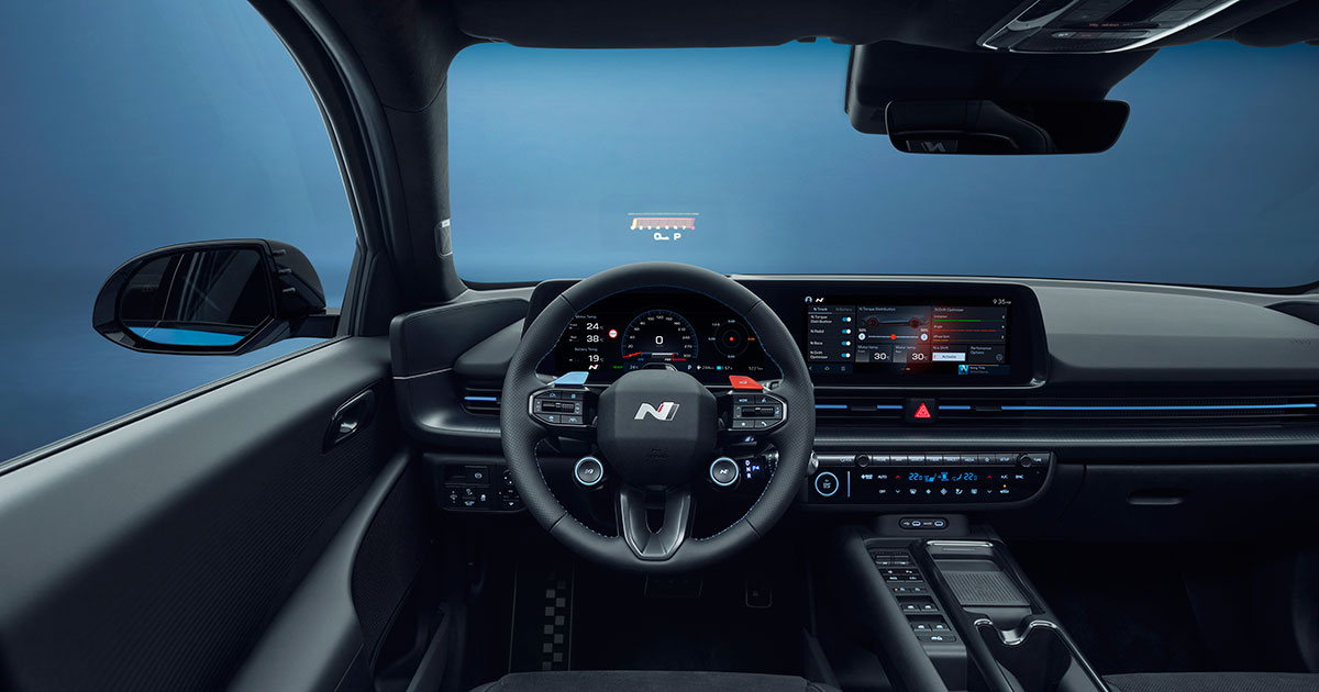 Forrest interiør av Hyundai Ioniq 6 N Forrest interiør av Hyundai Ioniq 6 N