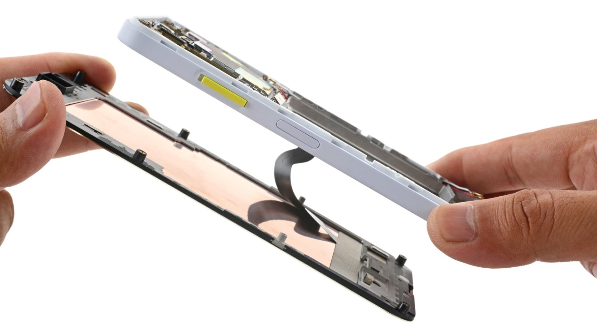 Reparerbarhet til Fairphone 6. Illustrasjon: iFixit