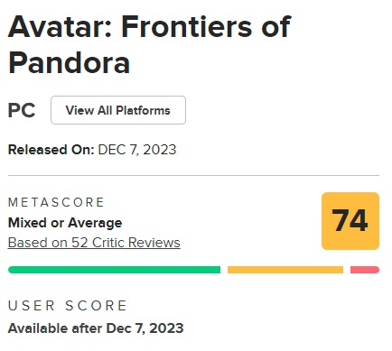 Et vakkert spill med banalt gameplay: Kritikerne har hatt en blandet mottakelse av Ubisofts Avatar: Frontiers of Pandora.-2 Et vakkert spill med banalt gameplay: Kritikerne har hatt en blandet mottakelse av Ubisofts Avatar: Frontiers of Pandora.-2