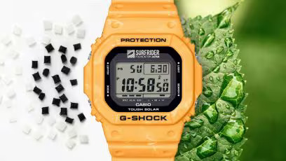 Lyst gult G-Shock-design
