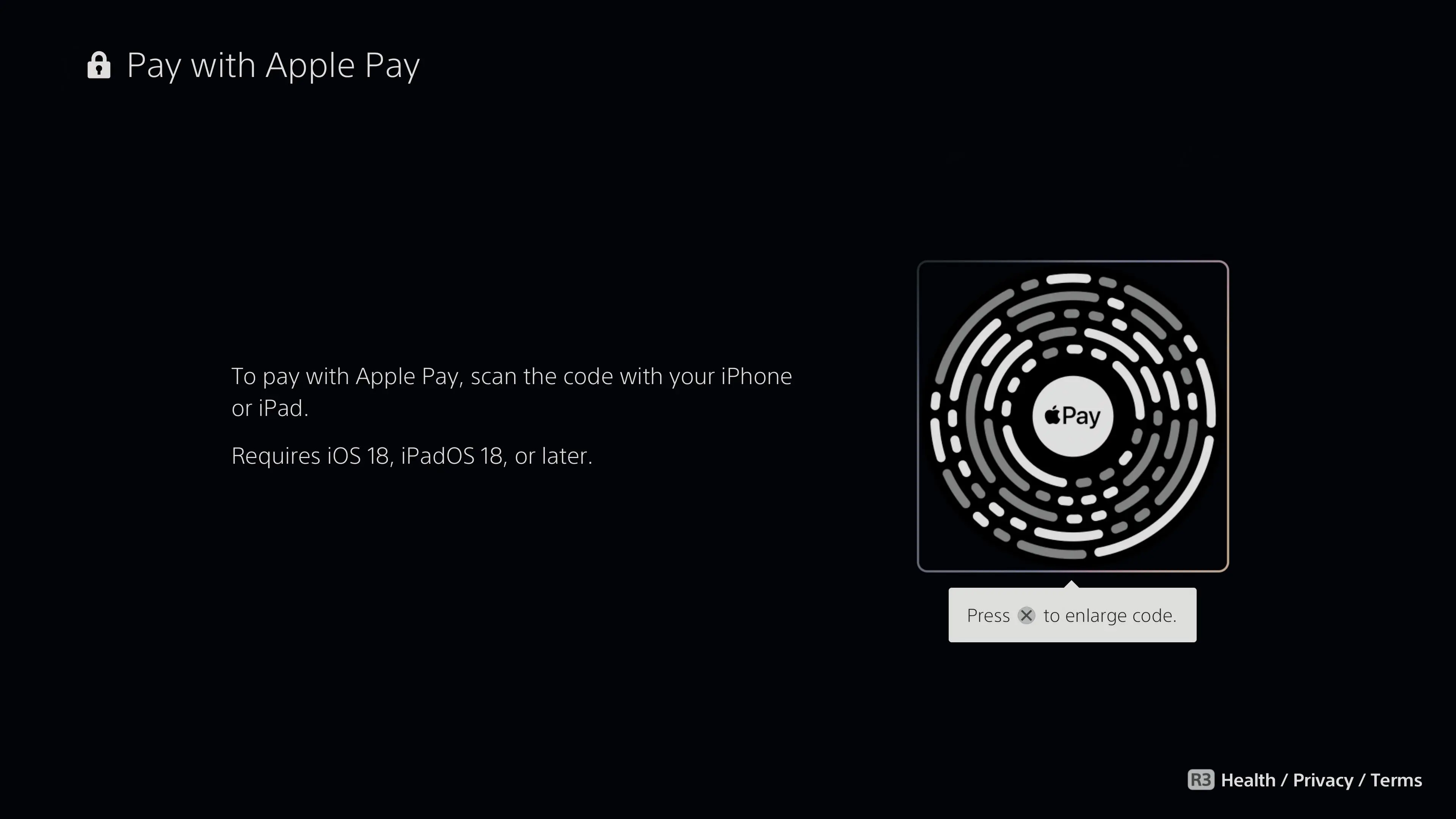 Støtte for Apple Pay på PlayStation 5. Illustrasjon: 9to5Mac