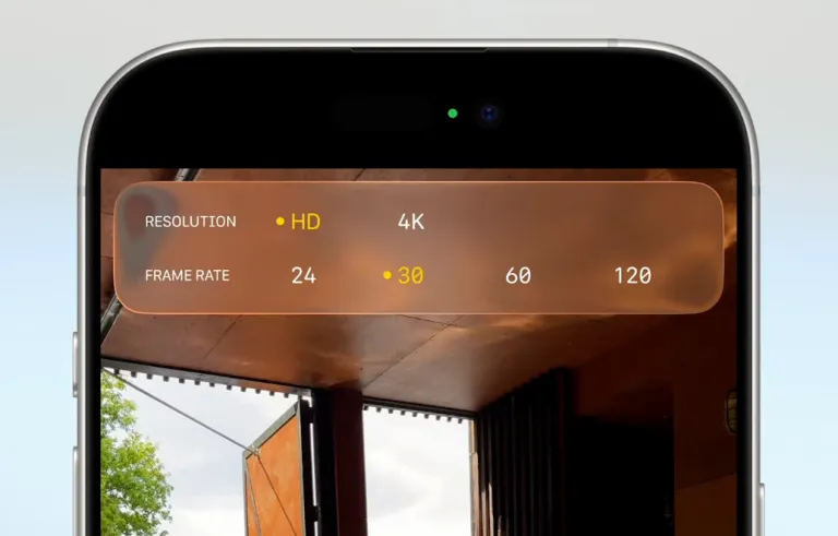 Oppdatert iOS 26 kamera-grensesnitt Oppdatert iOS 26 kamera-grensesnitt