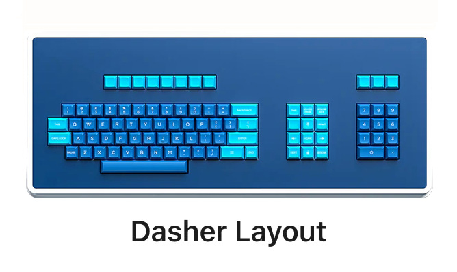 Dasher layout. Illustrasjon: Atomic