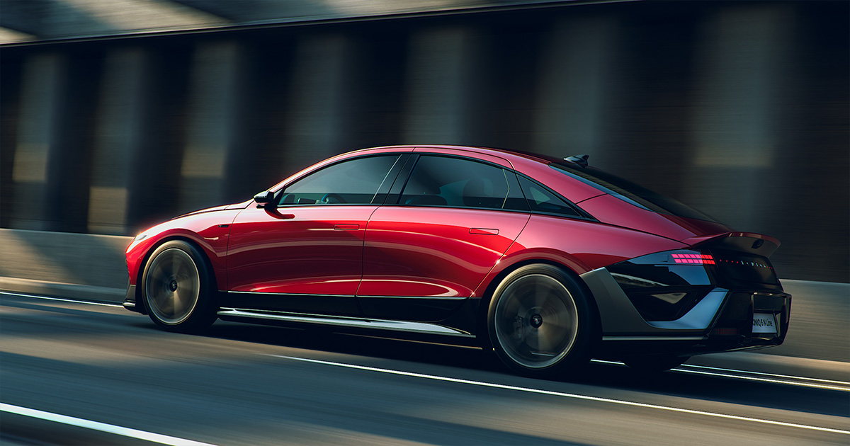 Bakgrunn Hyundai Ioniq 6 Bakgrunn Hyundai Ioniq 6