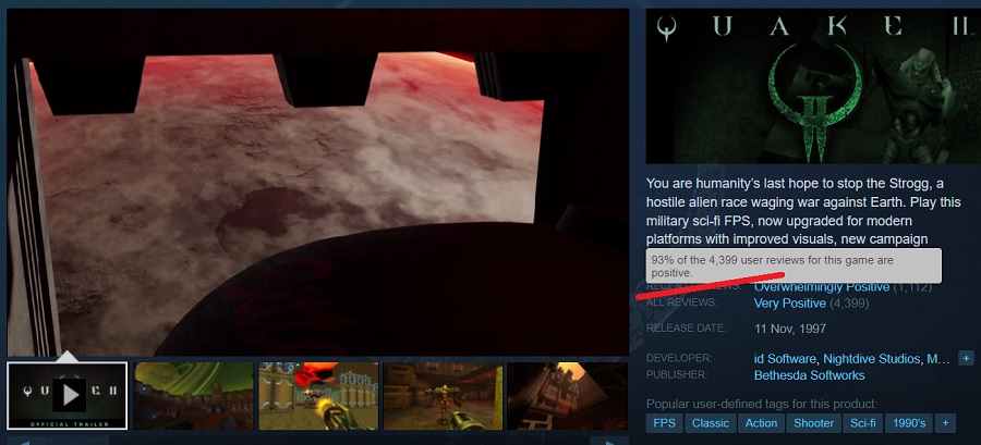 Spillere og kritikere er begeistret for remasteren av Quake 2. Det oppdaterte spillet får toppkarakterer på alle plattformer.-4 Spillere og kritikere er begeistret for remasteren av Quake 2. Det oppdaterte spillet får toppkarakterer på alle plattformer.-4