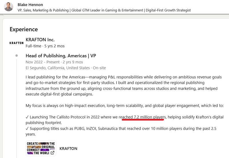 Blake Hennon sin side på LinkedIn Blake Hennon sin side på LinkedIn