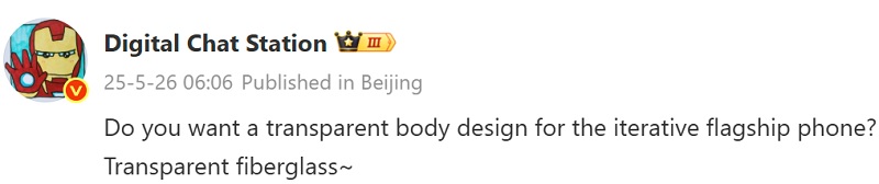 Digital Chat Station auto-oversettelse av innlegget. Kilde: Weibo