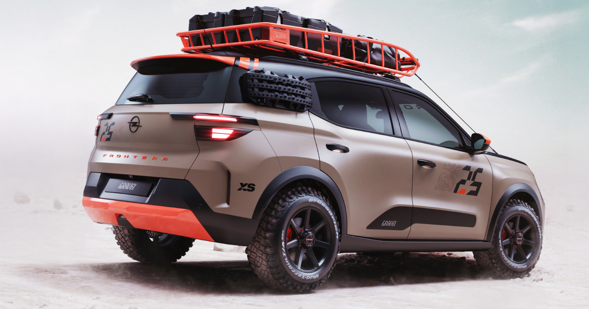 Opel Frontera Gravel - eksteriør på visning Opel Frontera Gravel - eksteriør på visning