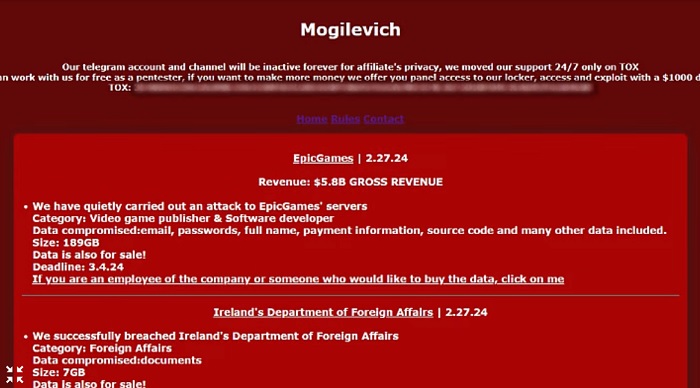 Media: Hackergruppen Mogilevich hacket Epic Games' servere og stjal rundt 200 GB konfidensiell informasjon.-2 Media: Hackergruppen Mogilevich hacket Epic Games' servere og stjal rundt 200 GB konfidensiell informasjon.-2