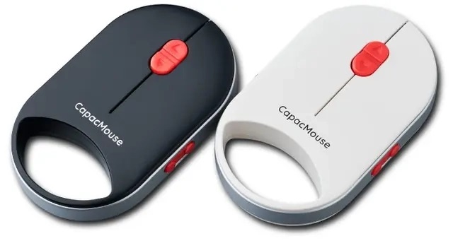 CapacMouse Pro i svart og hvitt CapacMouse Pro i svart og hvitt