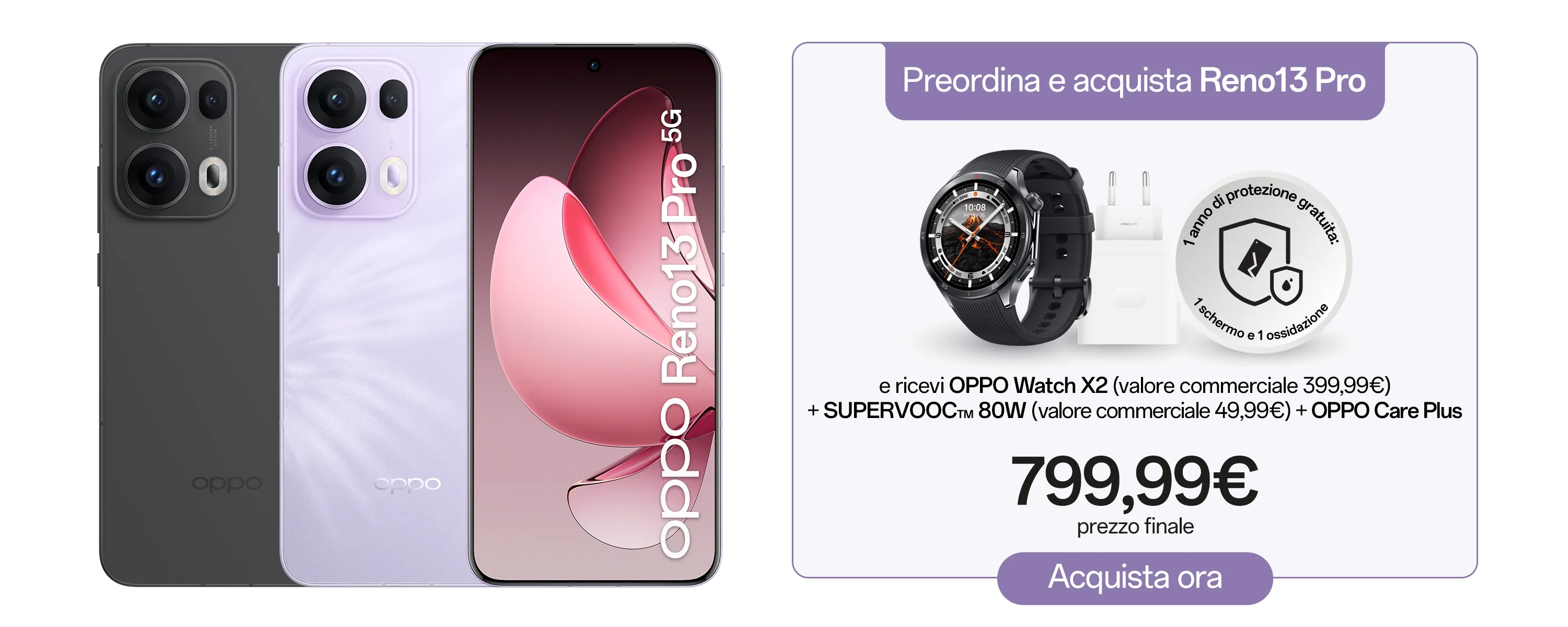 Oppo Reno13 Pro med kampanjetilbud Oppo Reno13 Pro med kampanjetilbud