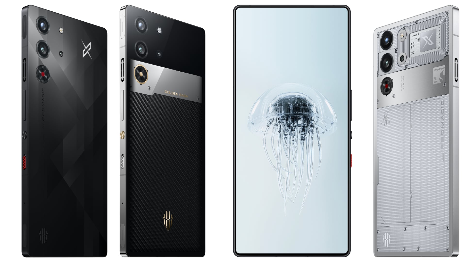 REDMAGIC 10 Pro i forskjellige farger