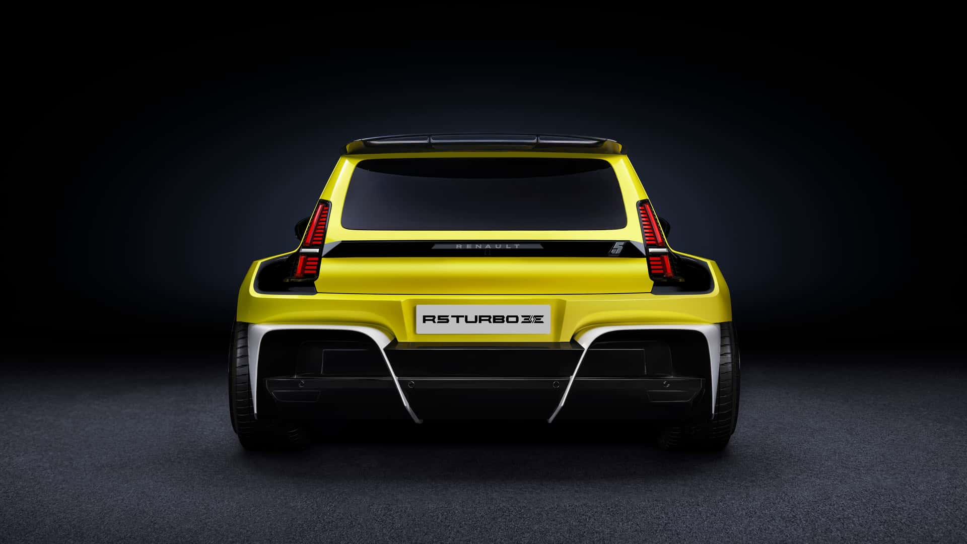Renault 5 Turbo 3E sett forfra Renault 5 Turbo 3E sett forfra