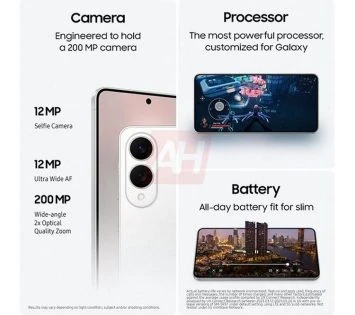 Samsung Galaxy S25 Edge smarttelefon i tre farger Samsung Galaxy S25 Edge smarttelefon i tre farger