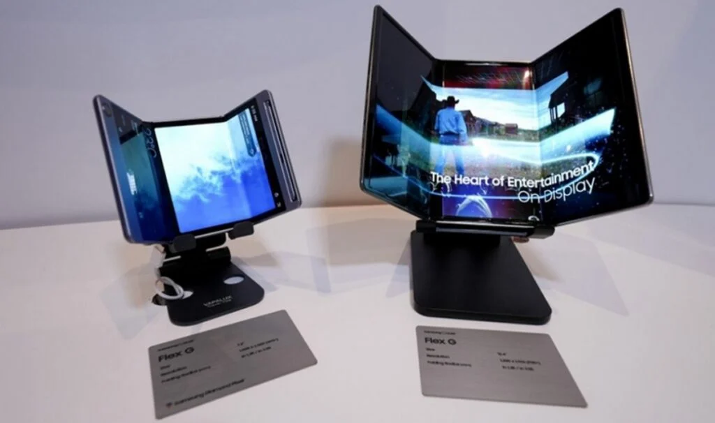 Konseptet med en tri-fold smarttelefon
