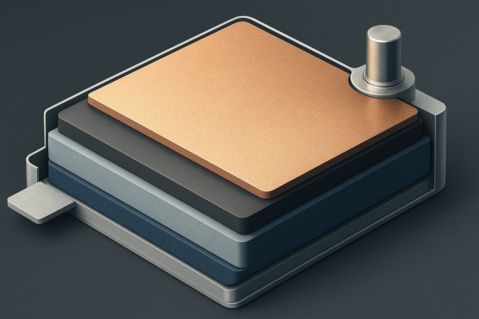 Batteriteknologier som vil endre spillet-2 Illustrasjonsbilde av et faststoffbatteri
