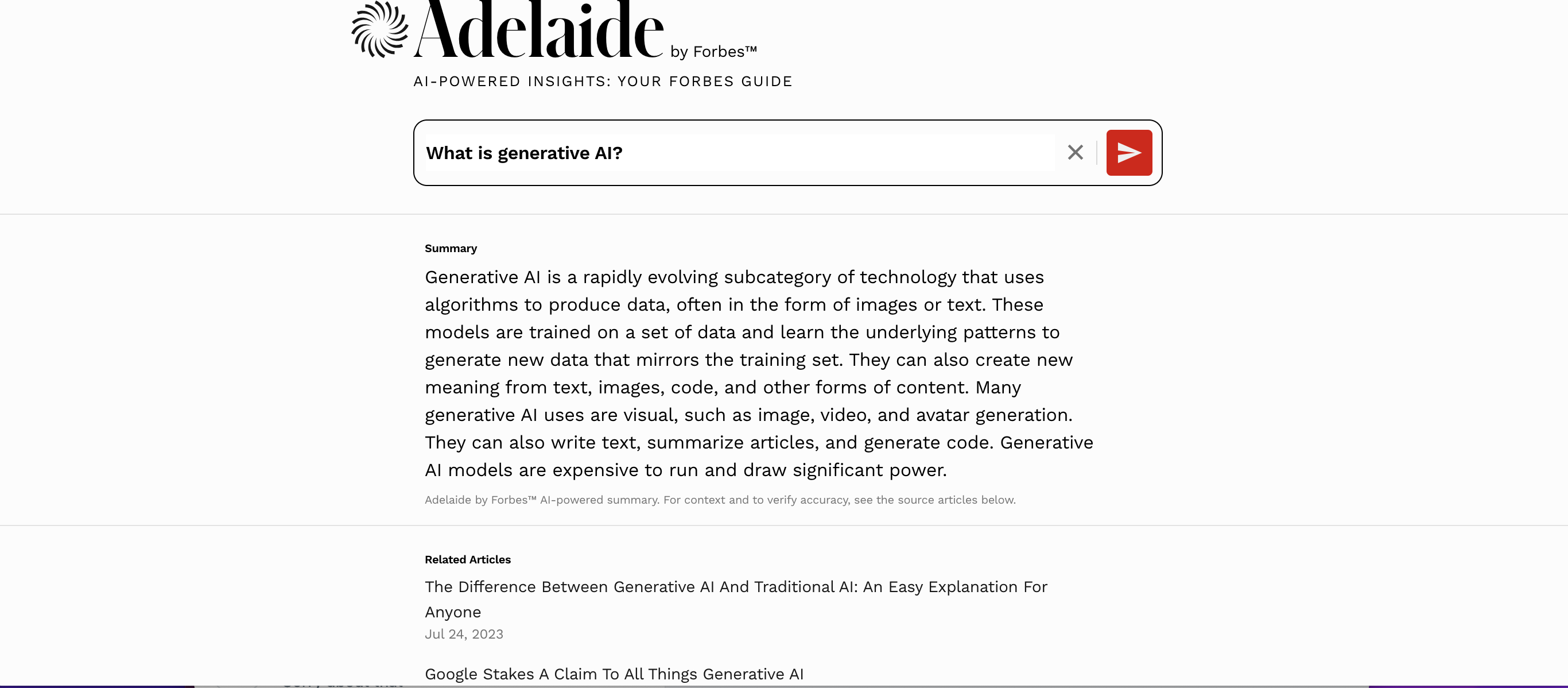 Forbes lanserer betaversjon av AI-drevet søk for personaliserte anbefalinger-2 Forbes lanserer betaversjon av AI-drevet søk for personaliserte anbefalinger-2