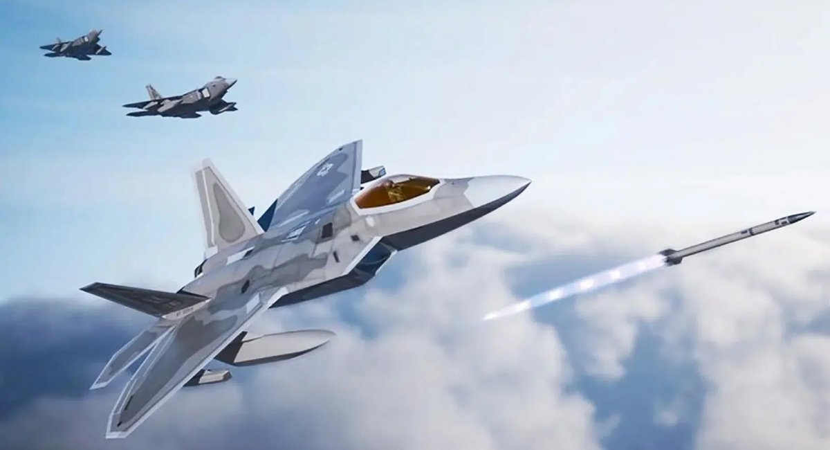 Utskyting av AIM-260A JATM-missilet fra F-22 Utskyting av AIM-260A JATM-missilet fra F-22