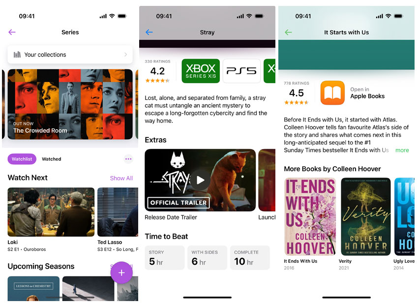 Skjermbilde av Sequel-appen på iPhone Skjermbilde av Sequel-appen på iPhone