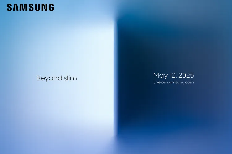 Teaser for presentasjon av Galaxy S25 Edge Teaser for presentasjon av Galaxy S25 Edge